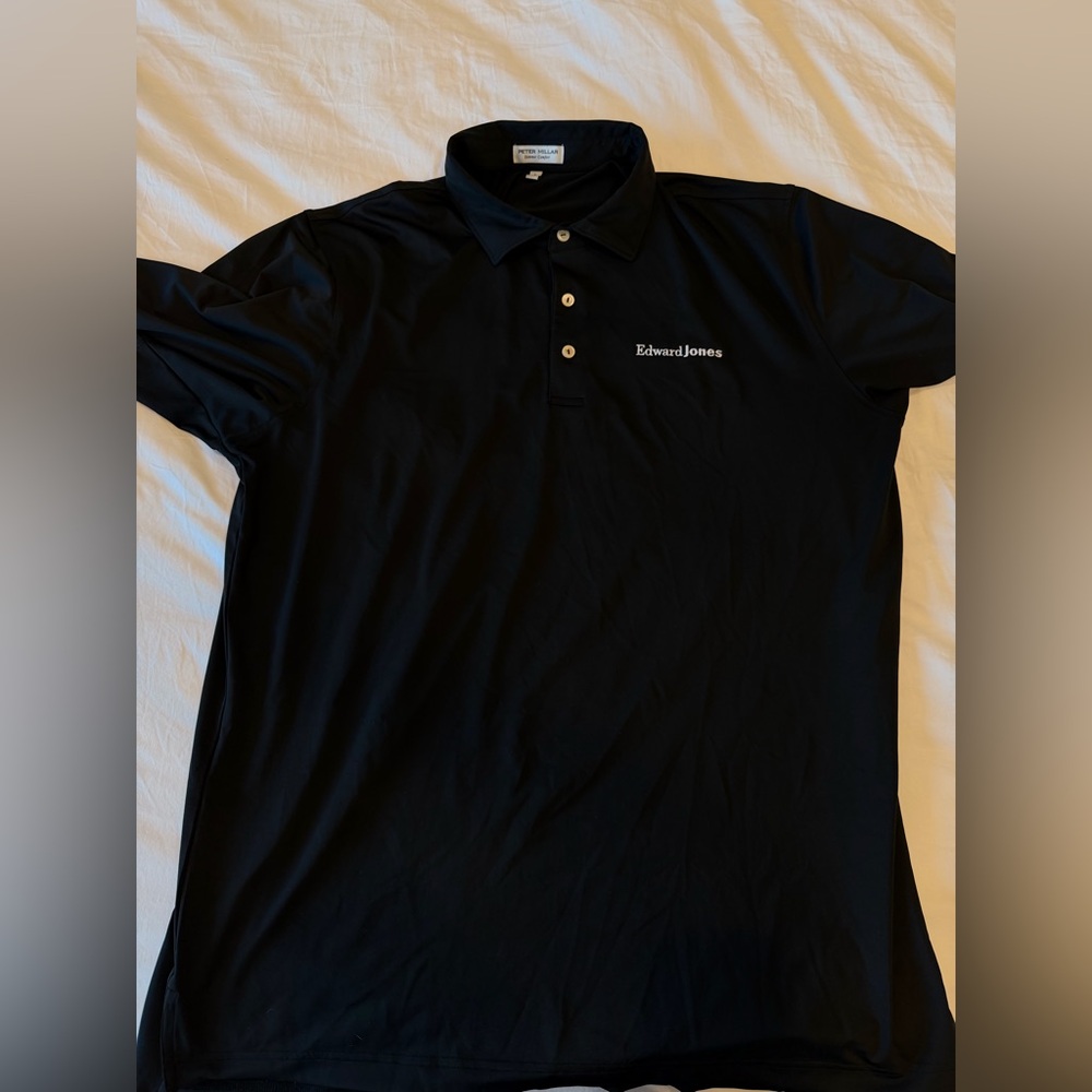 Edward Jones: Peter Millar Black Polo Shirt